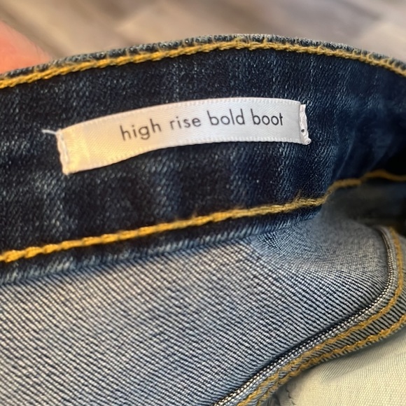 Wrangler high rise bold boot cut jeans size 20W long med/dark wash - Picture 6 of 13